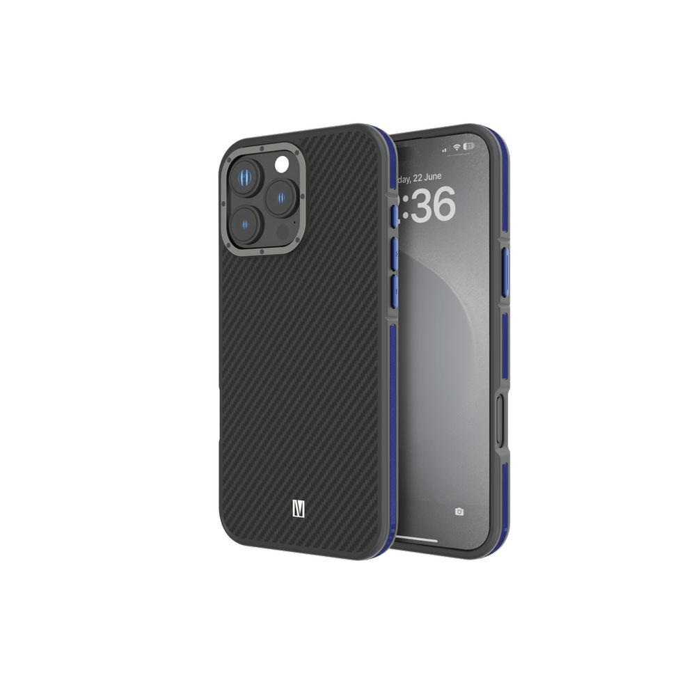 Levelo Ox Carbon Case For iPhone 16 Pro Max For iPhone 16 Pro Max - Grey