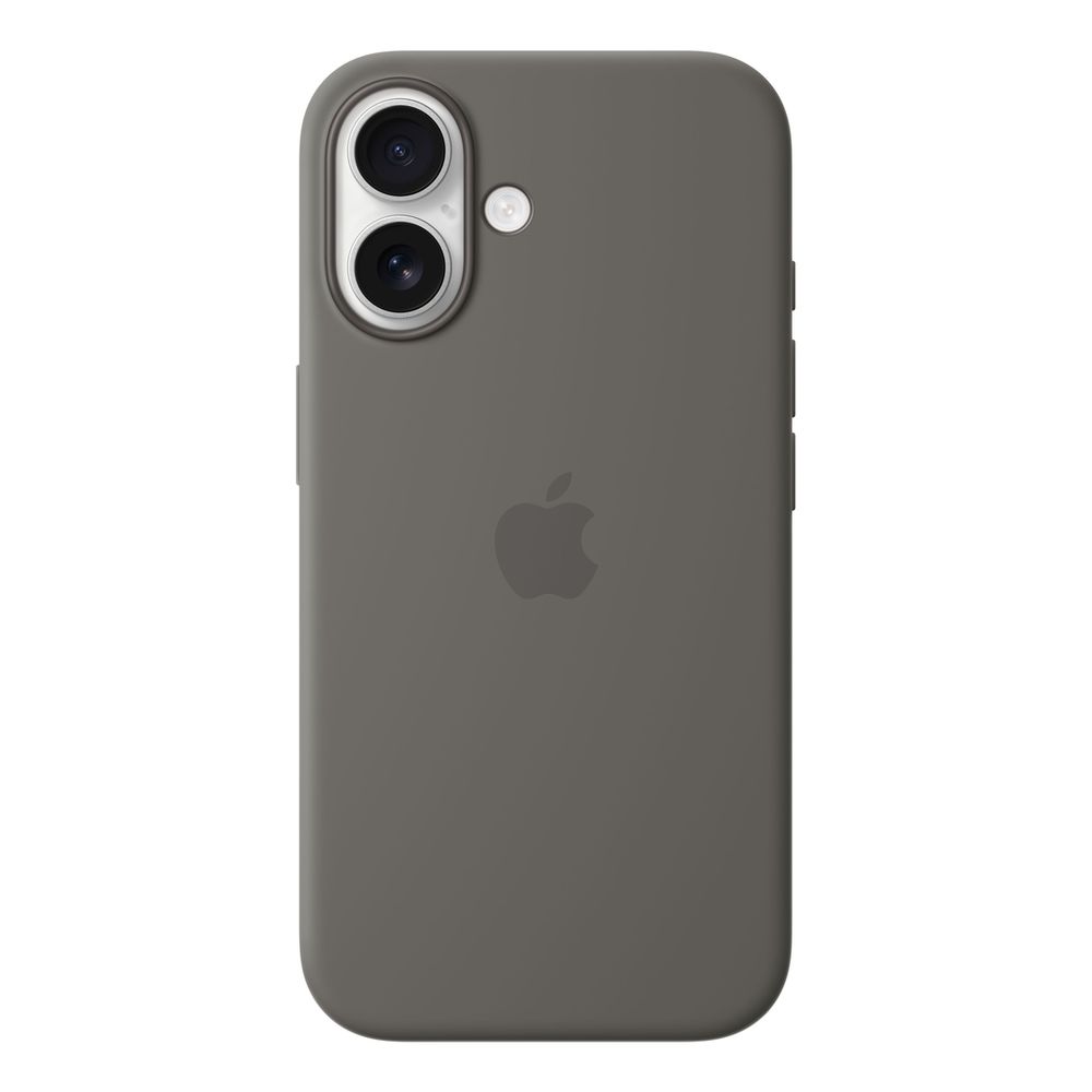 Apple iPhone 16 Silicone Case with MagSafe - Stone Gray