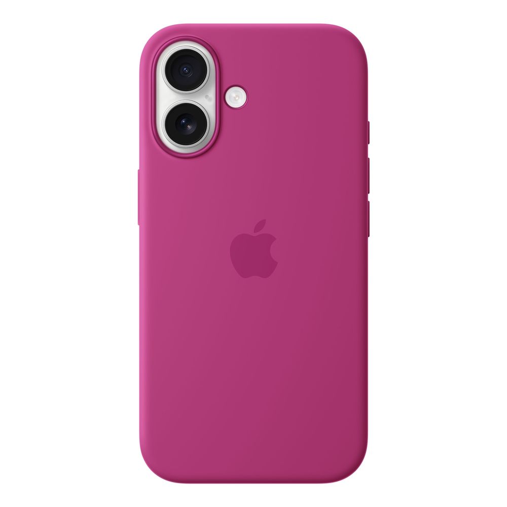 Apple iPhone 16 Silicone Case with MagSafe - Fuchsia