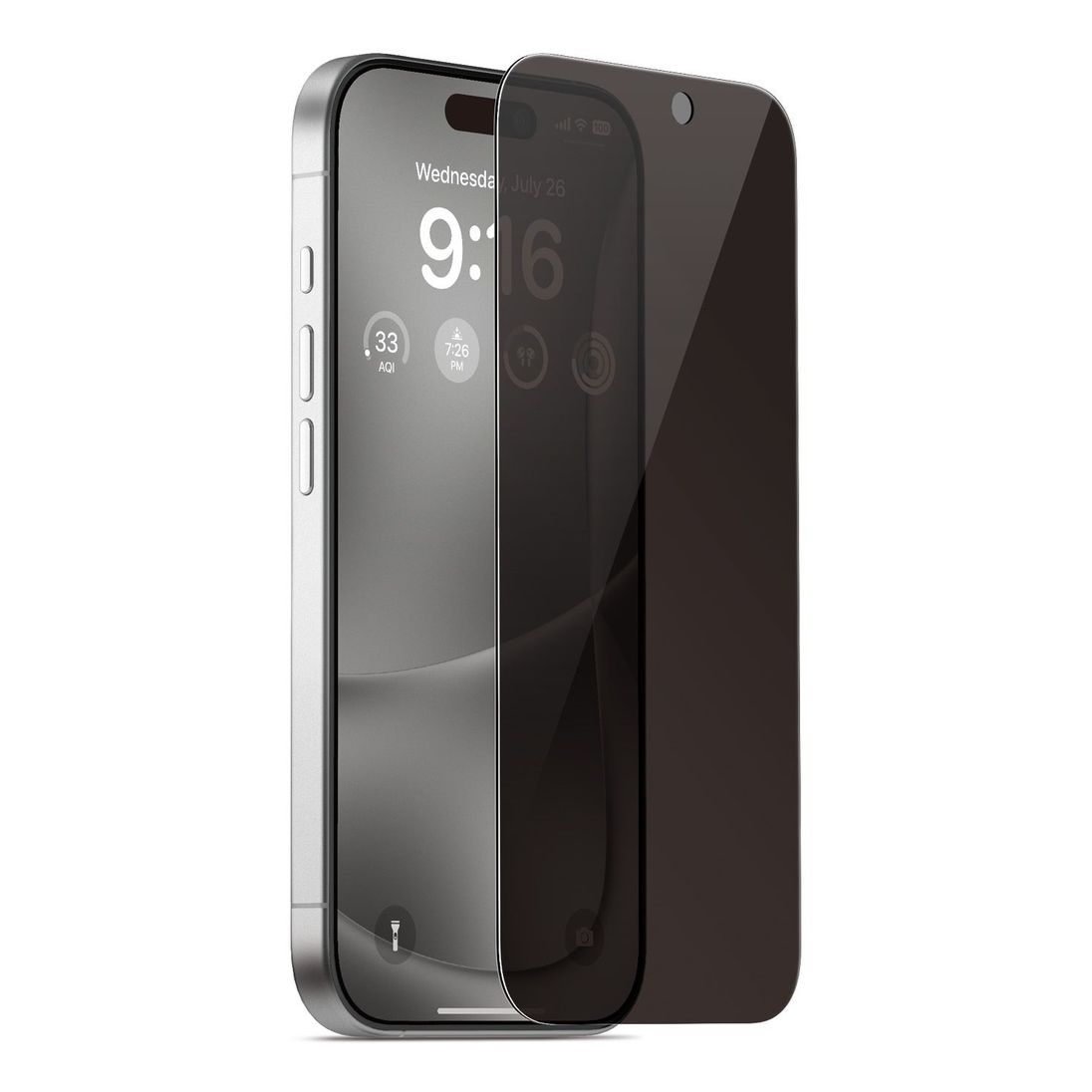 Elago Privacy Glass Screen Protector Compatible for iPhone 16 Pro