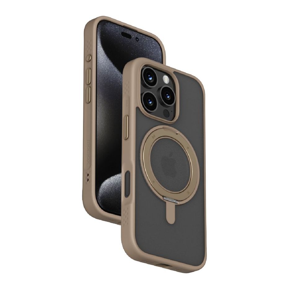 Momax Roller Magnetic Case For iPhone 16 Pro - Rose Gold