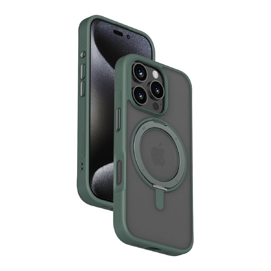 Momax Roller Magnetic Case For iPhone 16 Pro - Green