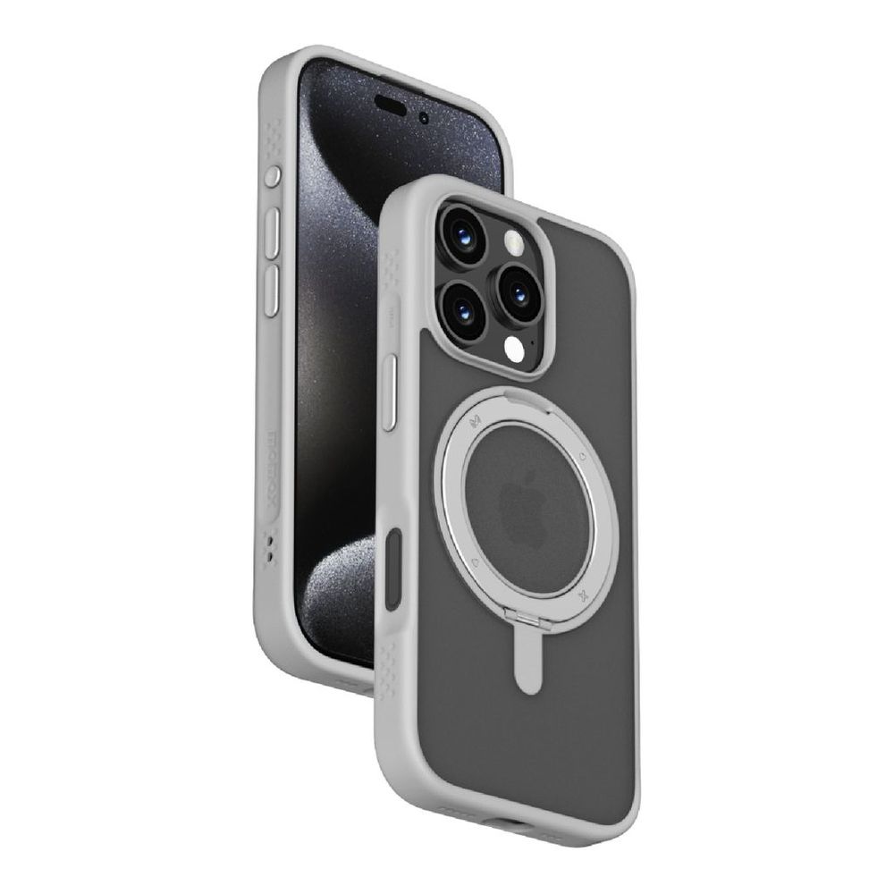 Momax Roller Magnetic Case For iPhone 16 Pro Max - Grey