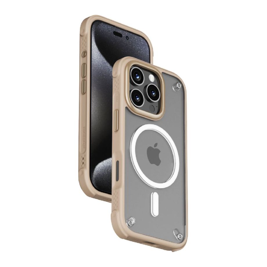 Momax Air Protection Magnetic Case For iPhone 16 Pro - Rose Gold