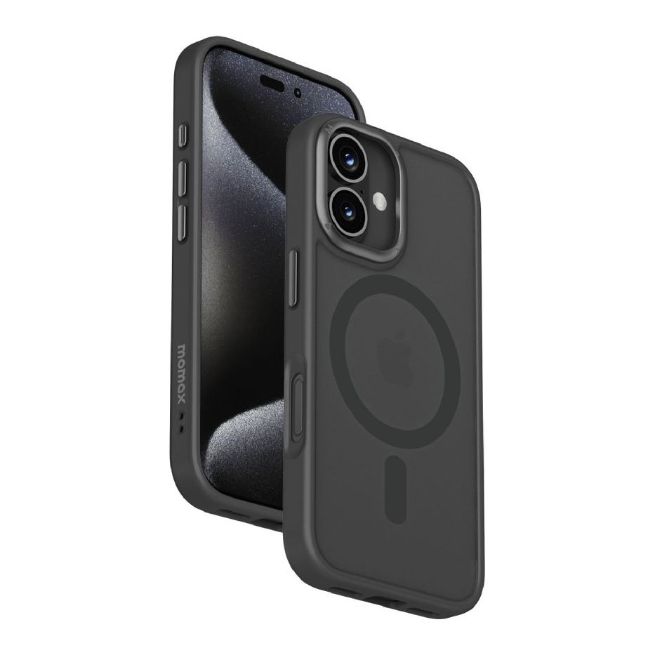 Momax Play Magnetic Case For iPhone 16 - Black