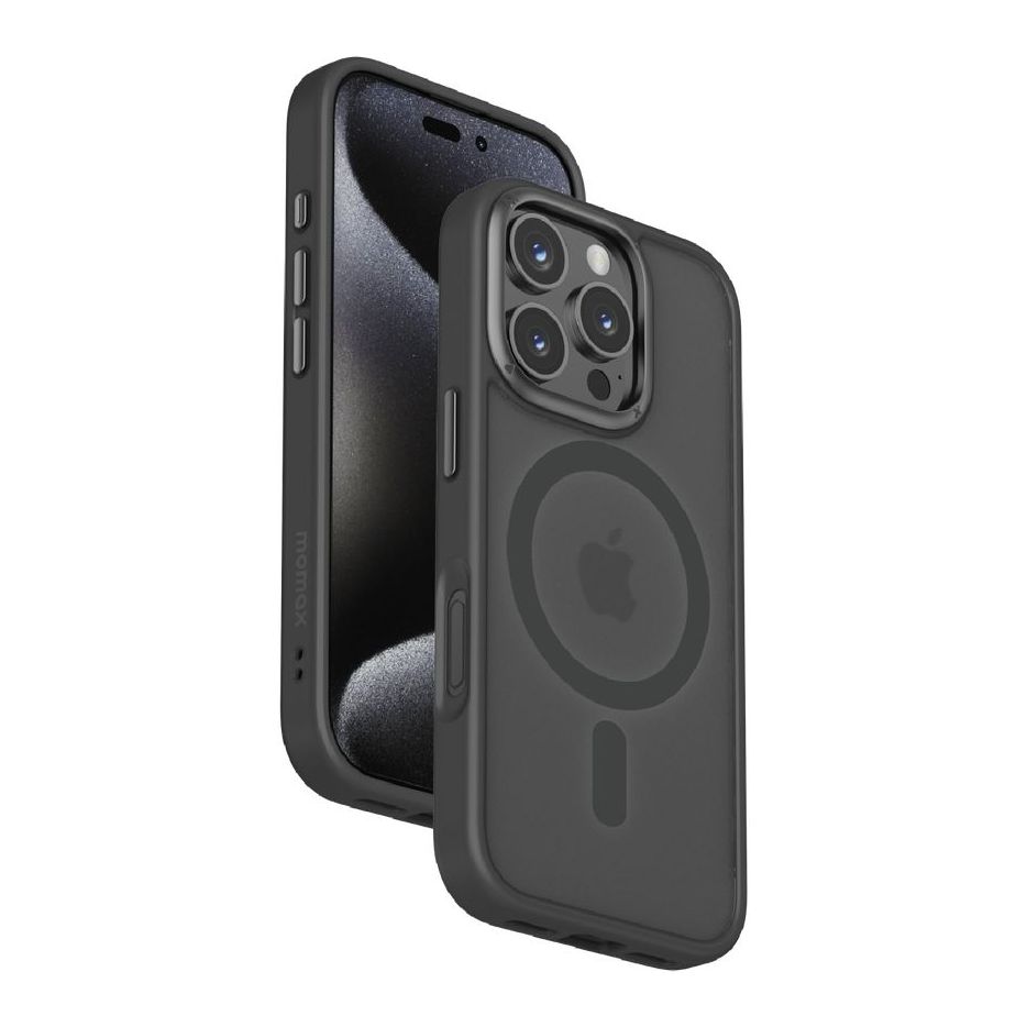 Momax Play Magnetic Case For iPhone 16 Pro - Black