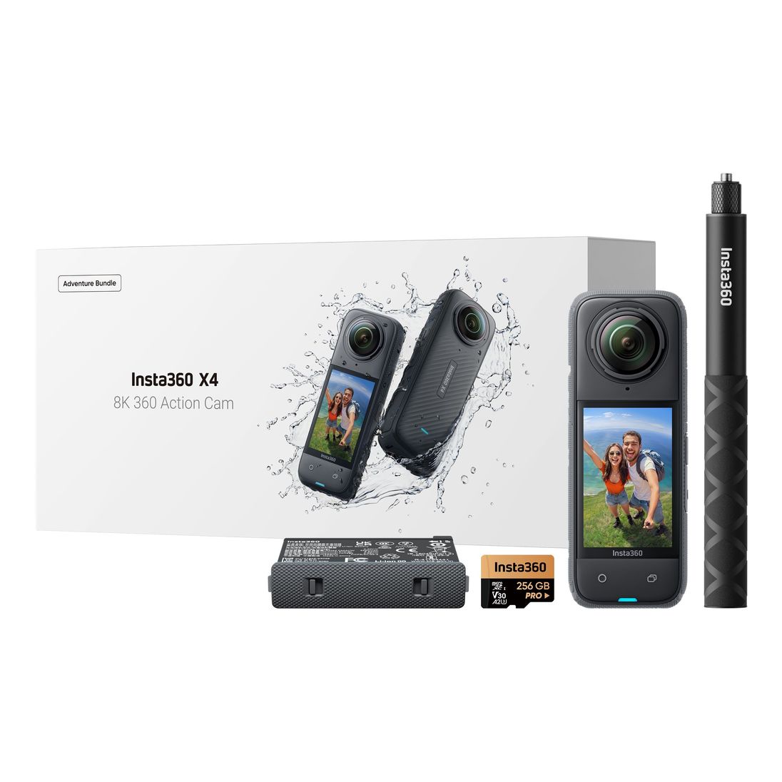 Insta360 X4 8K 360 Action Cam - Adventure Bundle