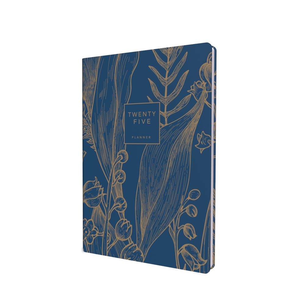 Collins Debden Tara 2025 A5 Diary Day To Page Journal (With Appointments) - Navy