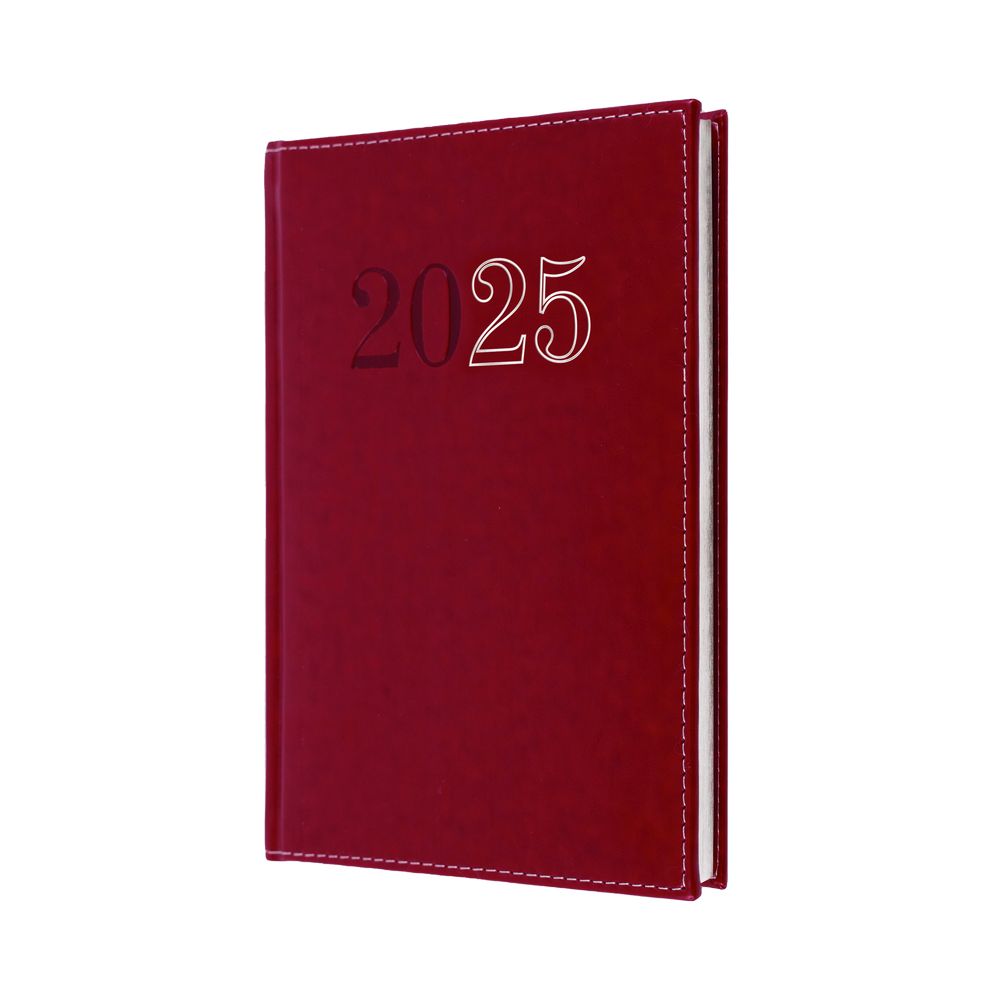 Collins Debden Chelsea 2025 Diary For Professionals - A5 Week To View Business Planner (With Preimum Appointments) - Red