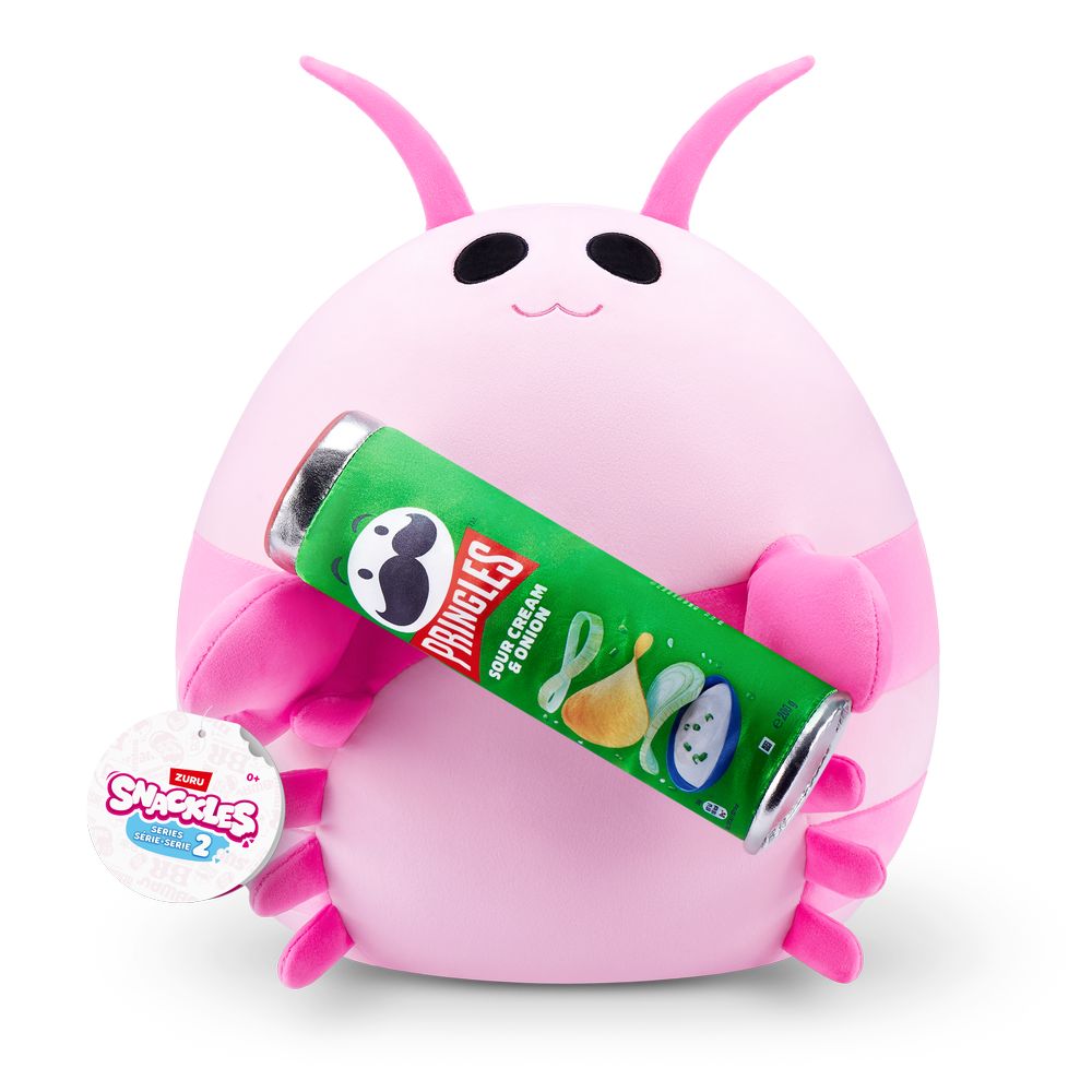 Snackles Series 2 Lily The Shrimp And Pringles (Sour Cream And Onion) 14-Inch Plush Toy