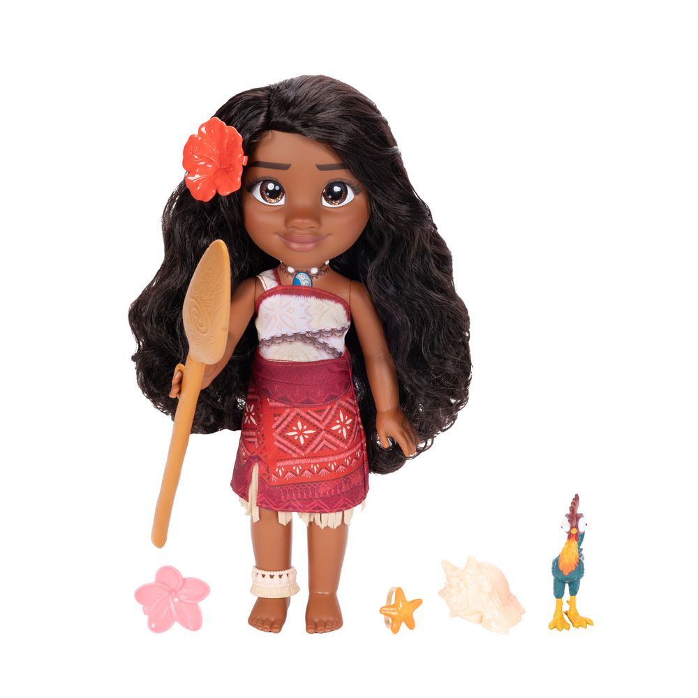 Jakks Pacific Disney Moana 2 My Singing Friend Moana And Heihei 14-Inch Doll