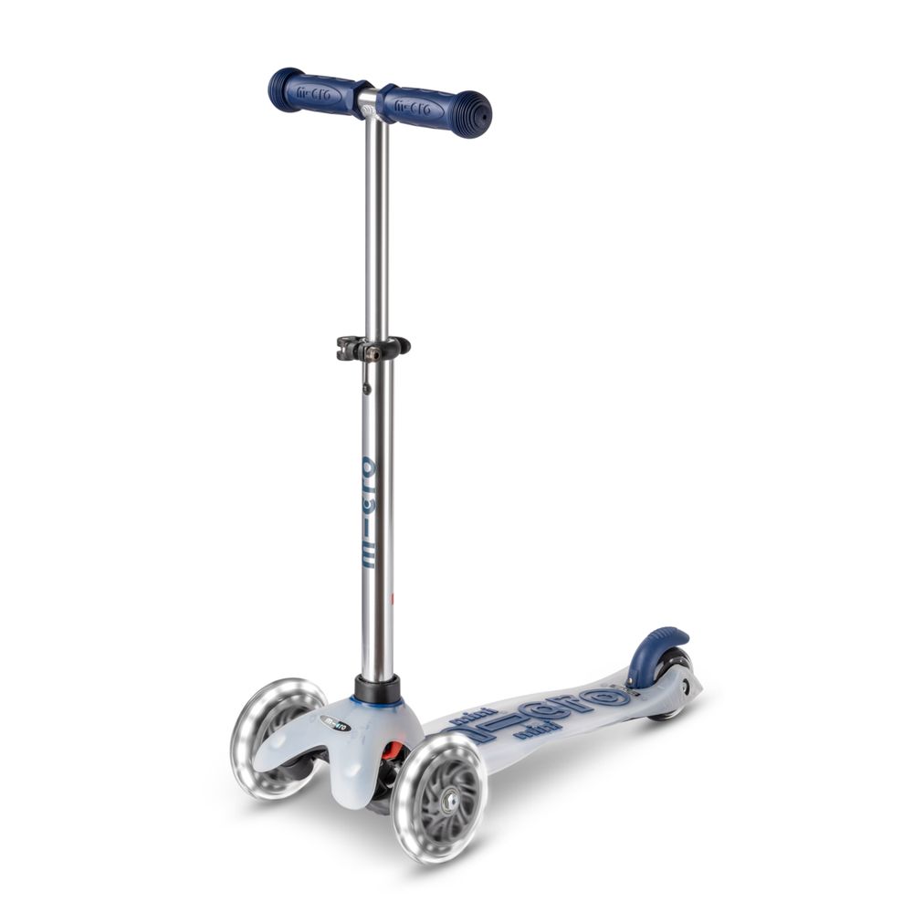 Micro Mini Deluxe Flux LED Navy Scooter