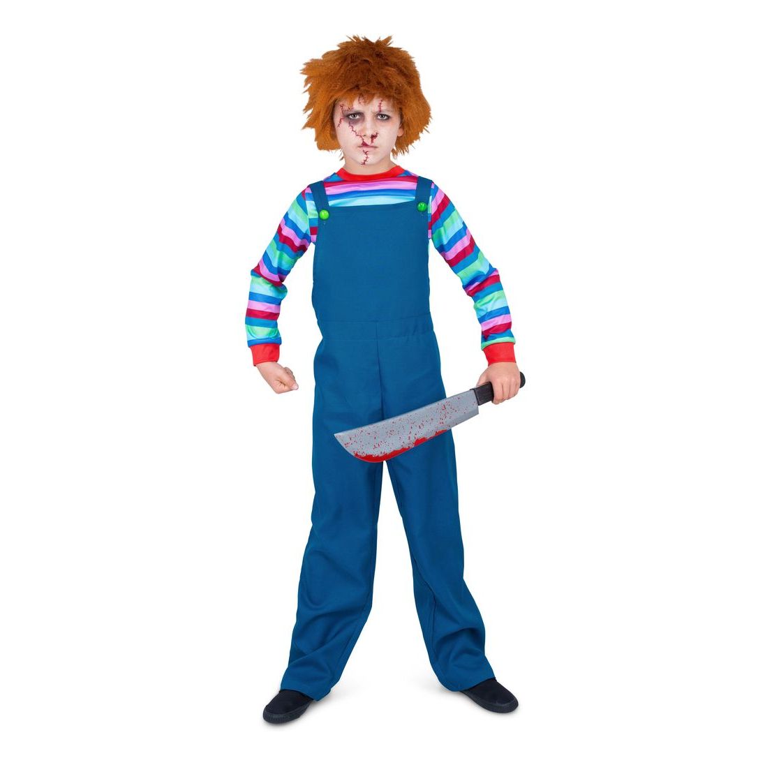 Mad Toys Evil Puppet In Overalls Costume (3-4 Years)