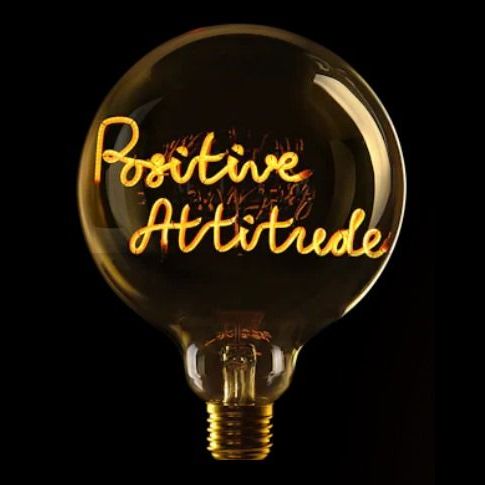 Message in the Bulb - Positive Attuitude- 2200K LED Light Bulb (6 Volt)