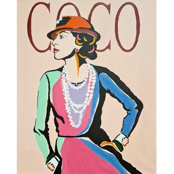 We Love Art - Pop Art - Coco Chanel Guided Painting Art Set