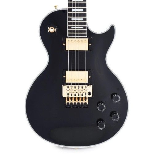 Gibson Custom Shop LPXC7EBGF1E Les Paul Axcess Custom with Ebony Fingerboard Floyd Rose Gloss Electric Guitar - Ebony