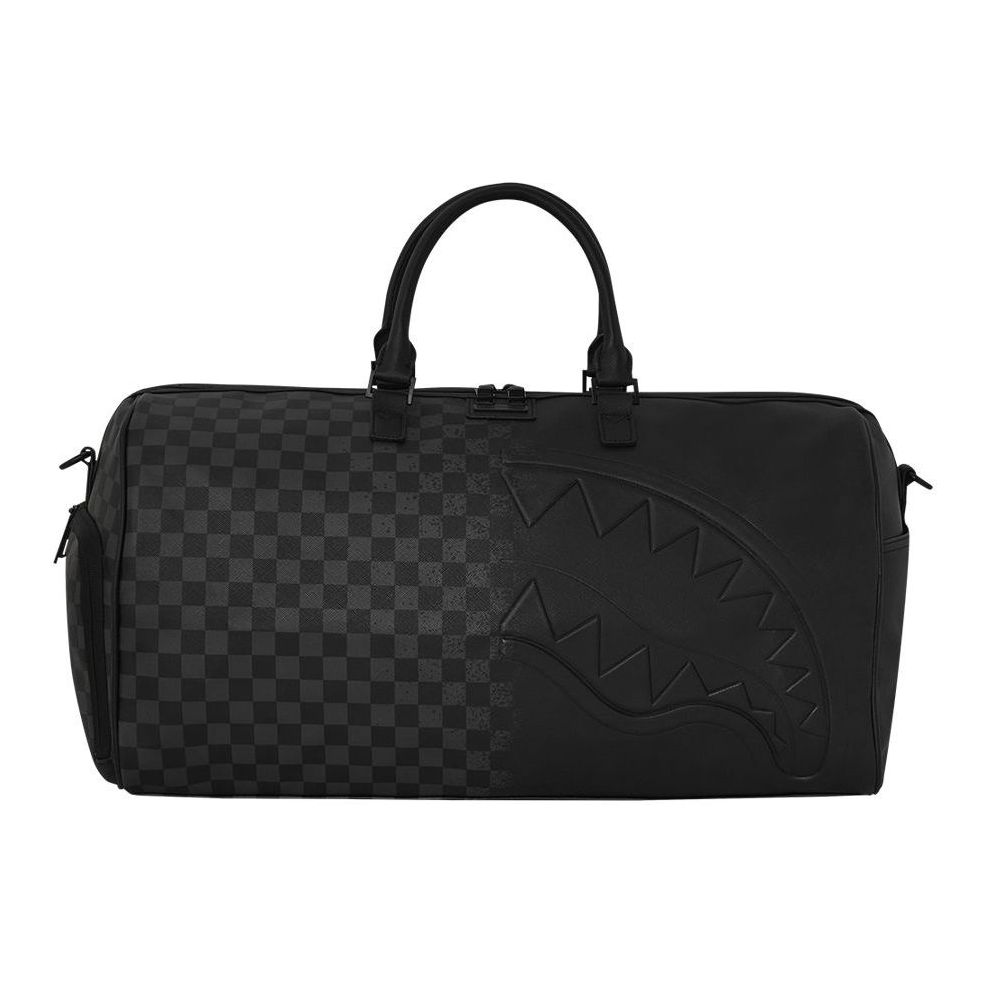 Sprayground Spray Spritz Grey Check Black Duffle