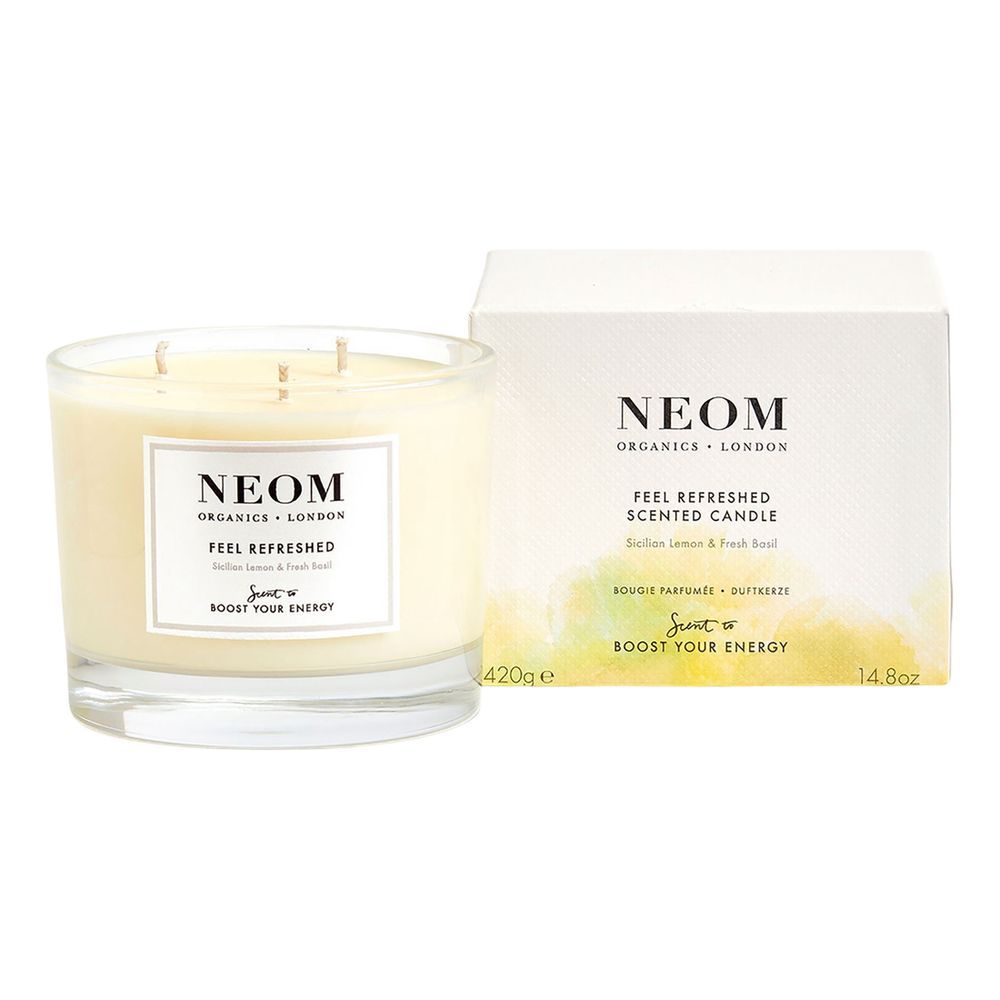 Neom Organics 3 Wick Feel Refreshed Scented Candle (420g) - Sicilian Lemon / Fresh Bali