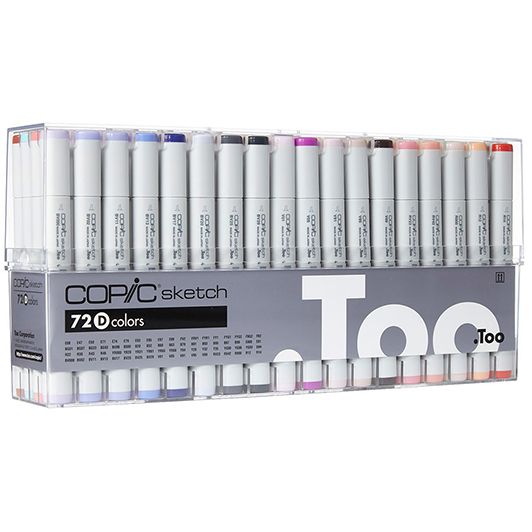 Copic Sketch Refillable Markers - Colors Set-D (Set of 72)