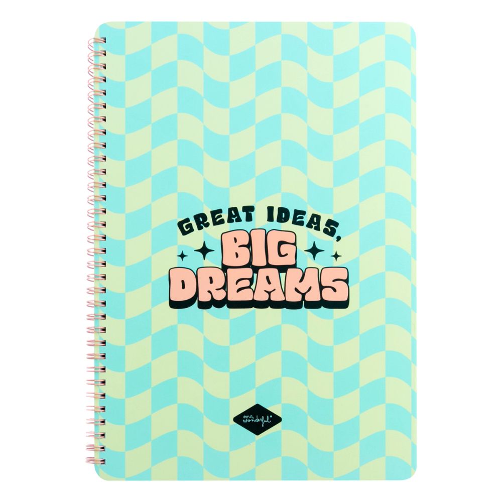 Mr. Wonderful A4 Notebook - Great Ideas, Big Dreams