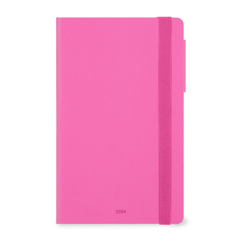 Legami 12+2 Month Diary - 2024 - Medium Monthly Diary - Bougainvillea