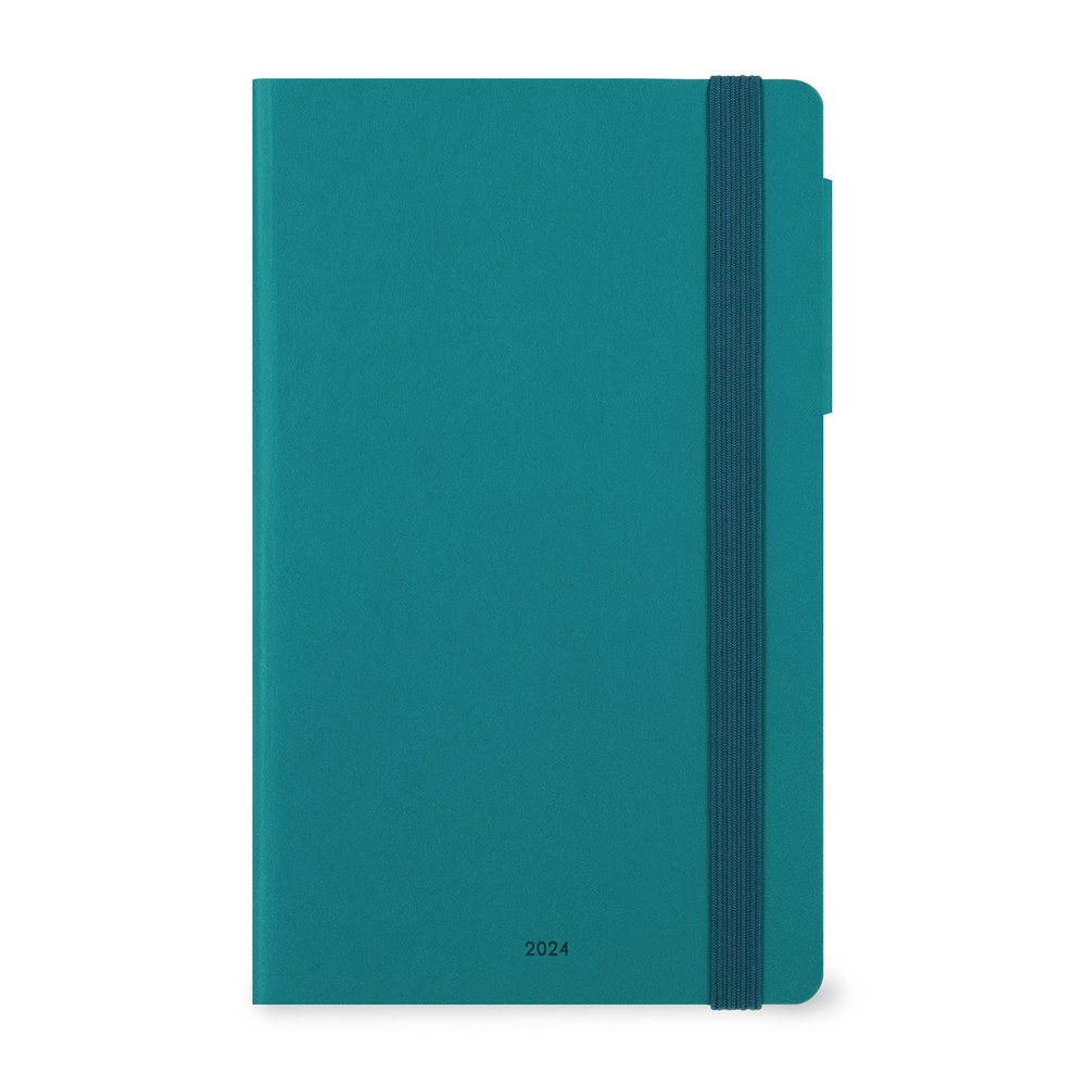 Legami 12+2 Month Diary - 2024 - Medium Monthly Diary - Green