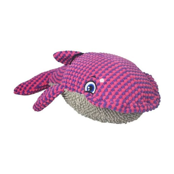 Nutrapet Plush Pet Whale Large Dog Toy (Includes 1)