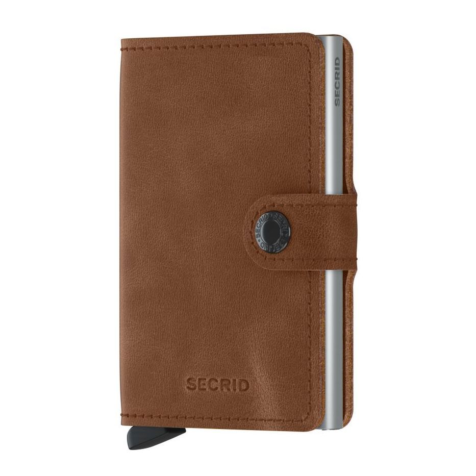 Secrid Miniwallet - Vintage Leather - Cognac Silver