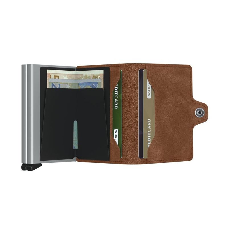 Secrid Twinwallet - Vintage Leather - Cognac Silver