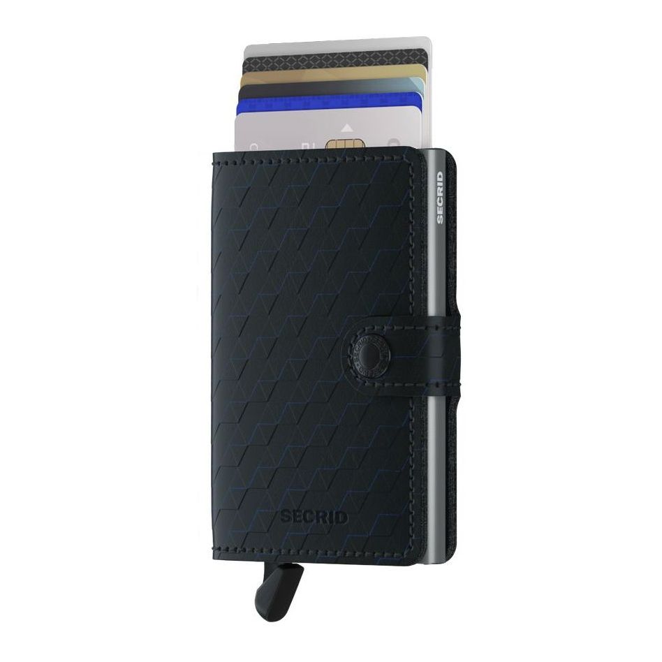 Secrid Miniwallet - Optical Leather - Black/Titanium