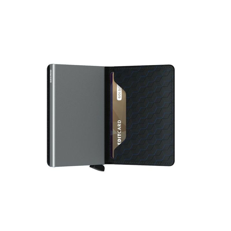 Secrid Slimwallet - Optical Leather - Black Titanium