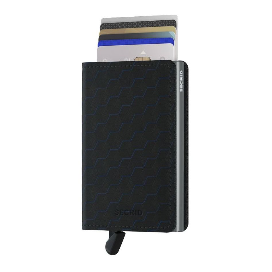 Secrid Slimwallet - Optical Leather - Black Titanium