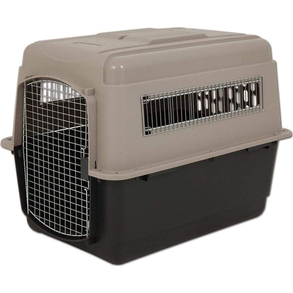 Petmate Ultra Vari Kennel Fashion 40Inc 70-90Lb - Taupe & Black