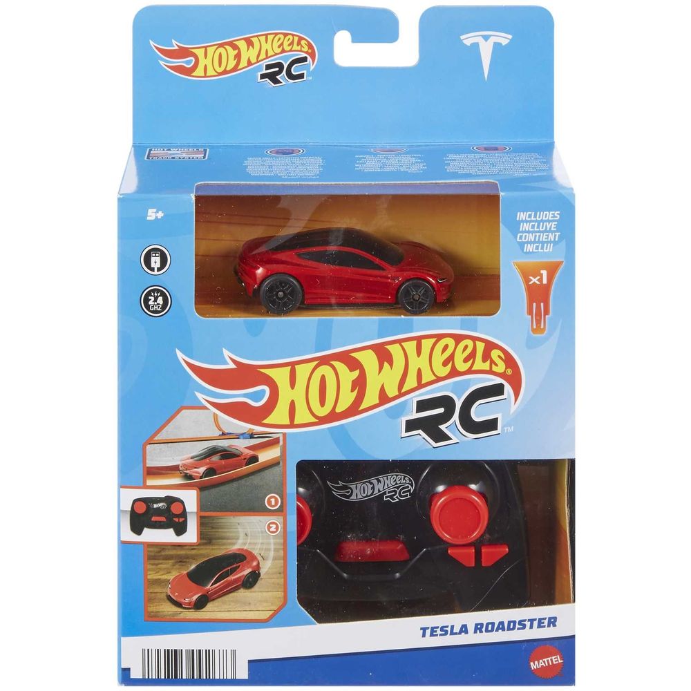 Hot Wheels R/C Tesla Roadster 1:64 Scale Remote Control Vehicle HJP78