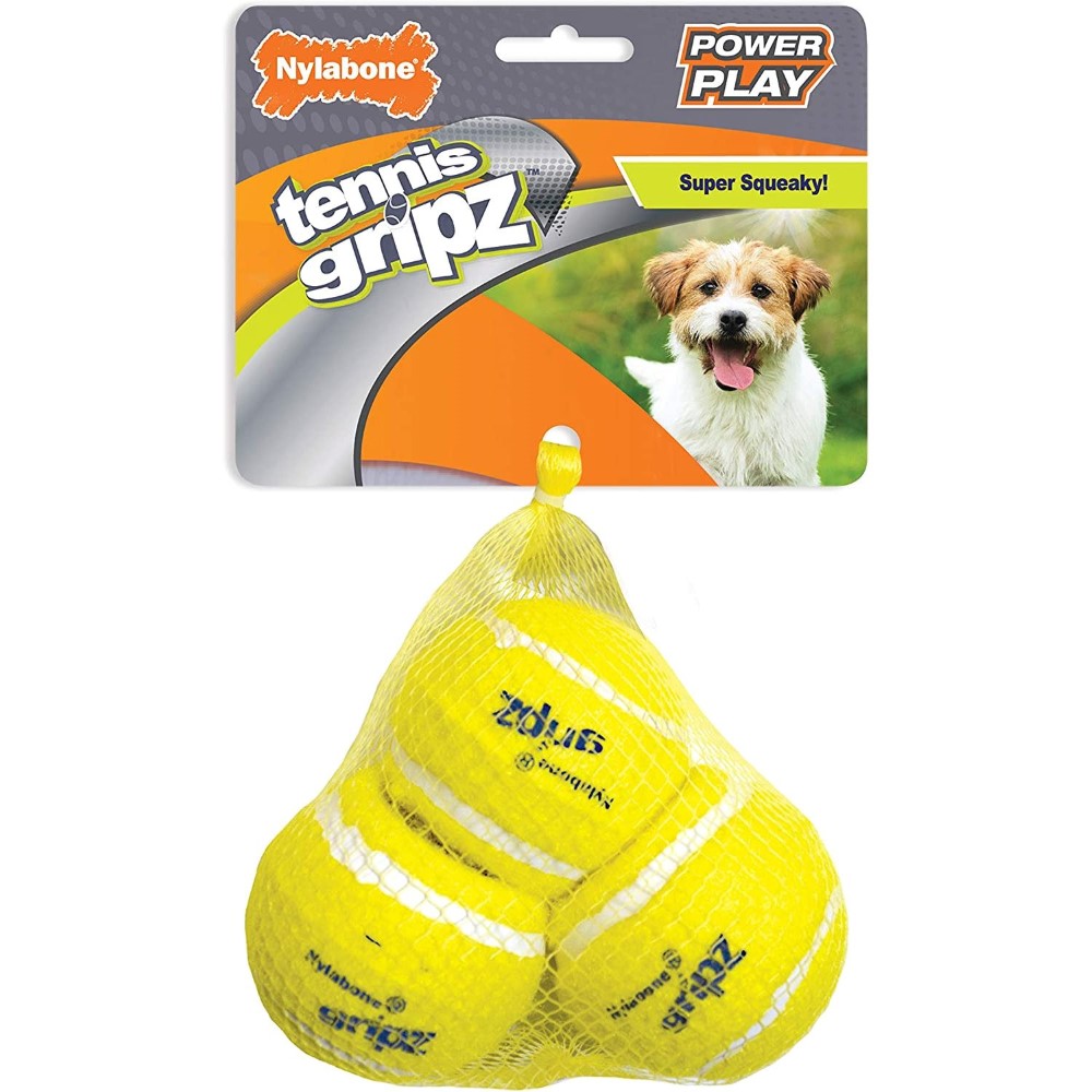 Nylabone Play Tennis Ball Small 3Pk 1.75In