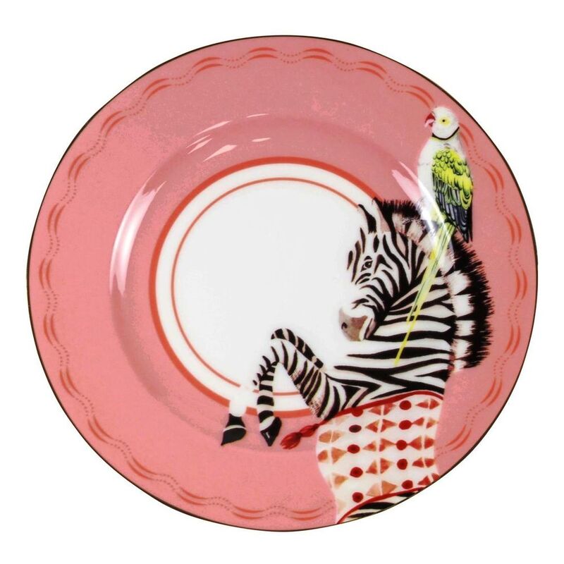 Yvonne Ellen Set/4 Cake Plates Elephant,Penguin,Giraffe,Zebra 16cm