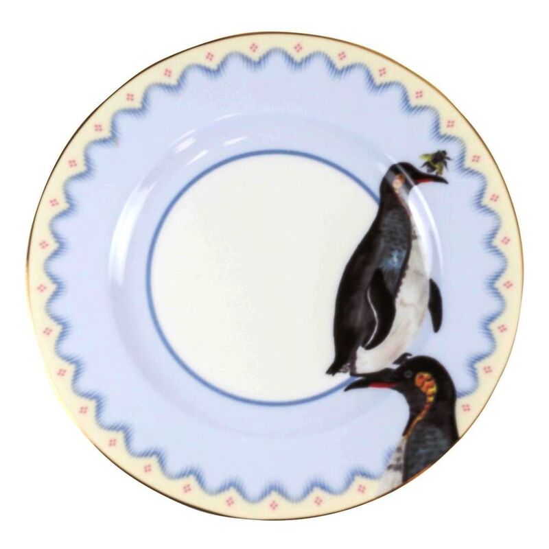 Yvonne Ellen Set/4 Cake Plates Elephant,Penguin,Giraffe,Zebra 16cm