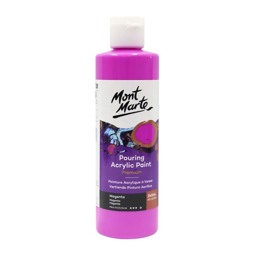 Mont Marte Pouring Acrylic 240ml Magenta