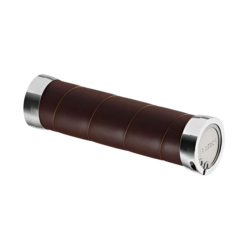 Brooks Slender Leather Grips 130/130 Brown