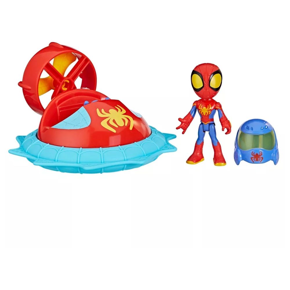 Marvel Spidey And His Amazing Friends Web-Spinners Spidey With Hover Spinner Playset F7252
