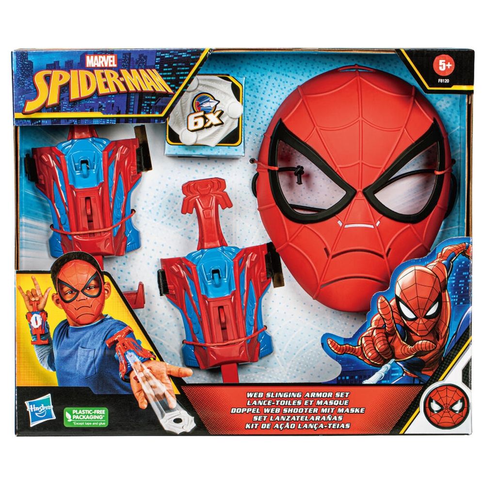 Marvel Spider-Man Mask With Web Shooters Role Play Set F8120