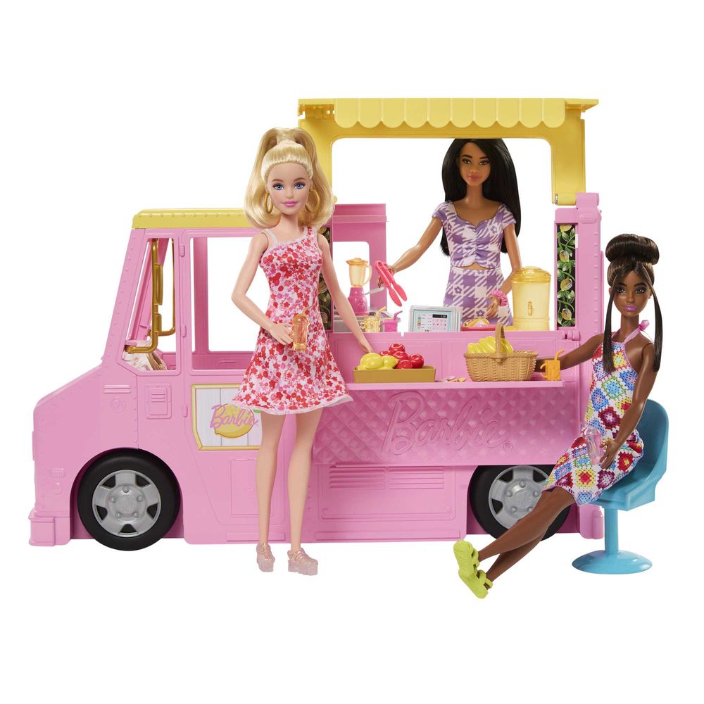 Barbie Lemonade Truck Playset with 25 pieces HPL71