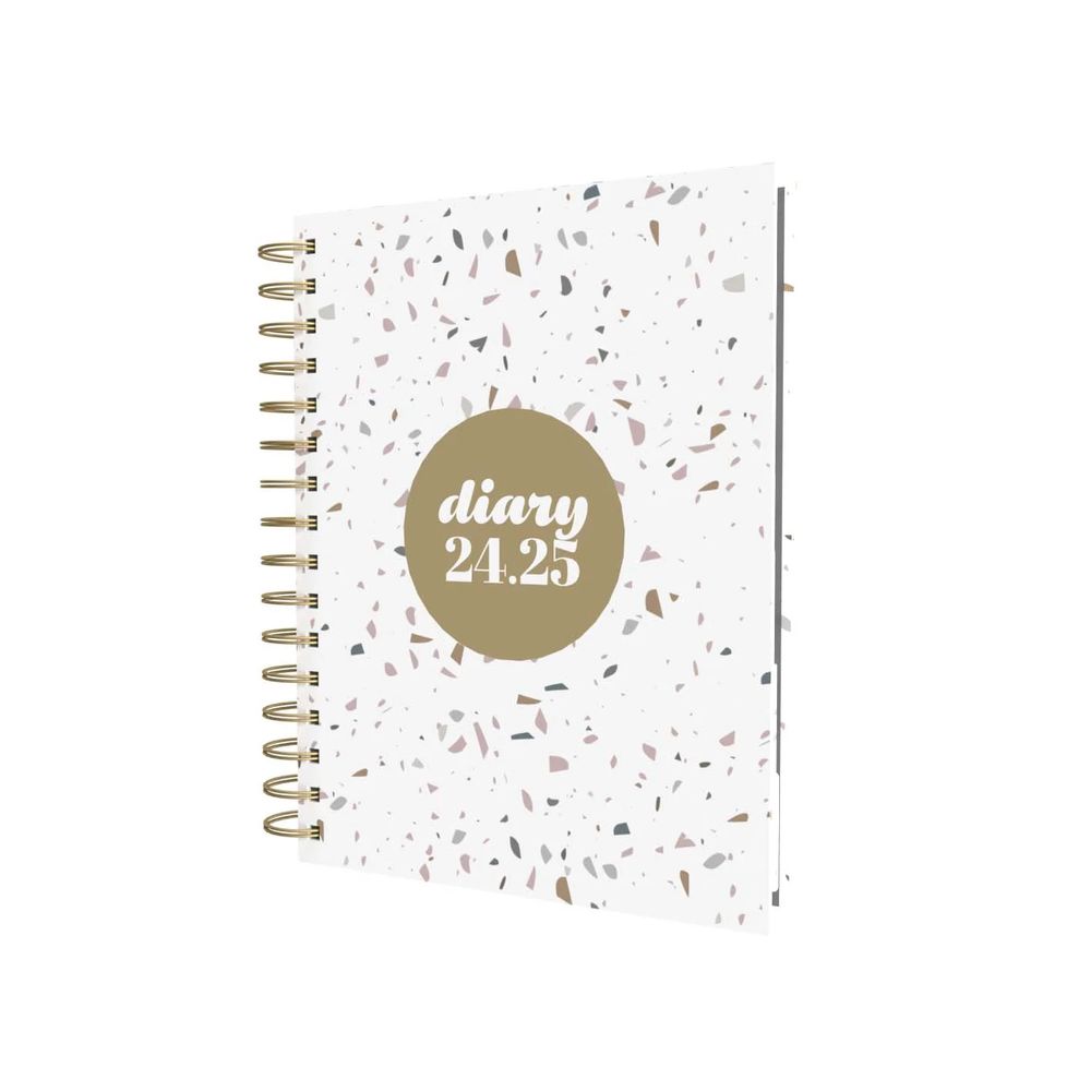 Collins Debden Scandi Academic Aug 2024 - Aug 2025 A5 Day To Page Mid Year Diary Planner School/ College/ University Term Journal - - White - PW51M.Gegy-2425 (440 Sheets)