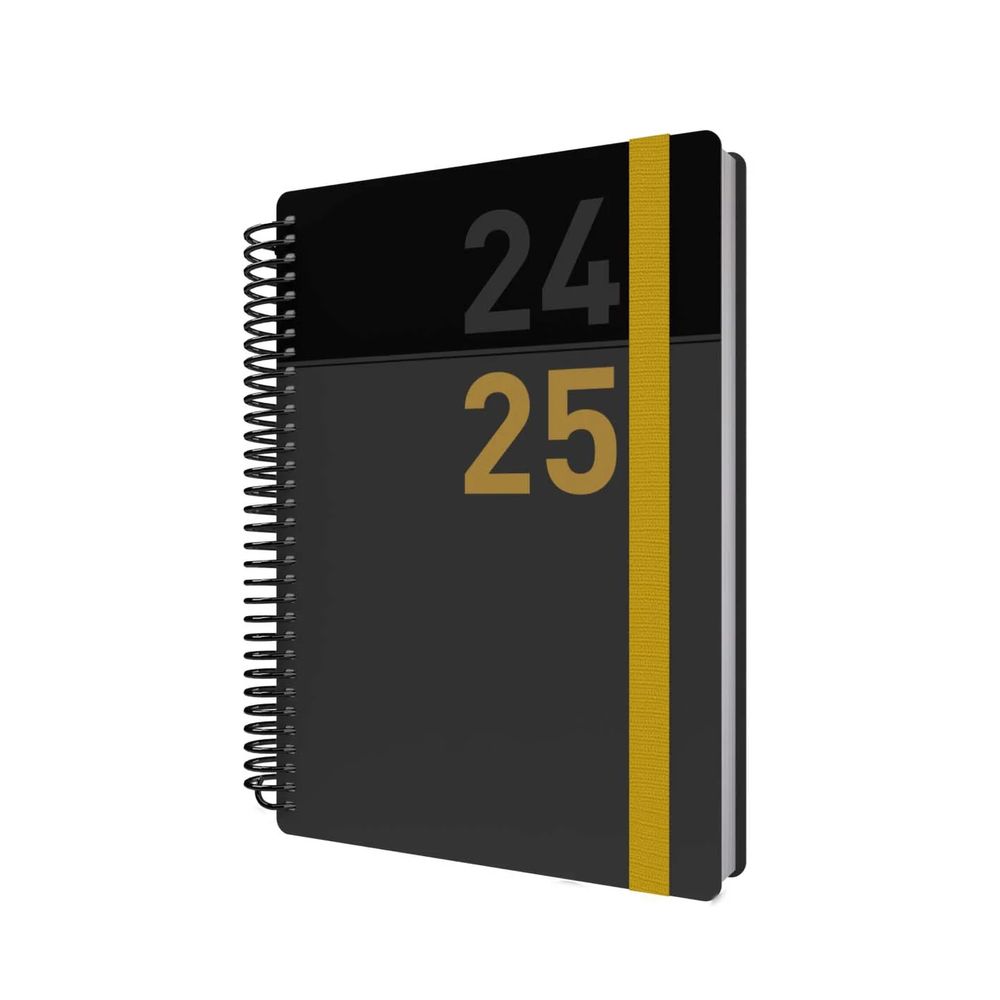 Collins Debden Delta Academic Aug 2024 - Aug 2025 A5 Day To Page Mid Year Diary Planner School/ College/ University Term Journal - - Yellow - FP51M.45-2425 (440 Sheets)