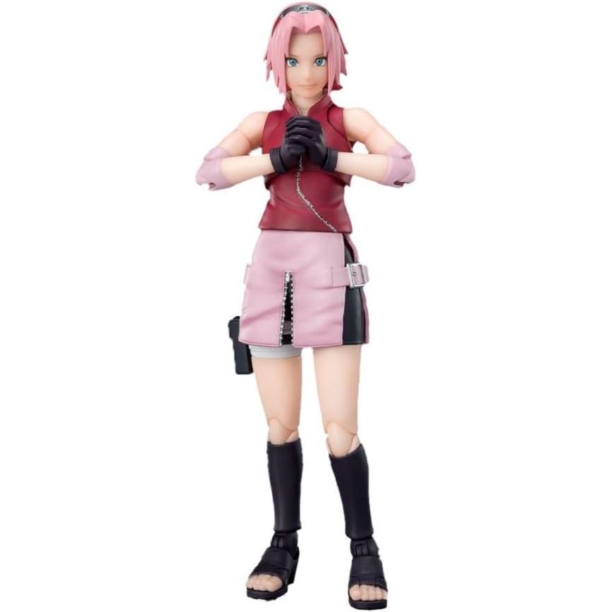 Bandai Tamashii S.H.Figuarts Naruto Sakura Haruno (Inheritor Of Tsunade's Indominable Will) 1/12 Scale Action Figure 5.31 Inches