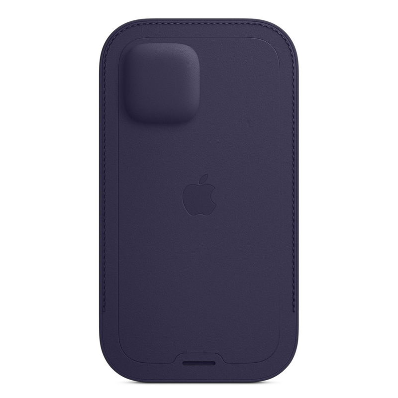 Apple Leather Sleeve with MagSafe Deep Violet for iPhone 12 Pro/12