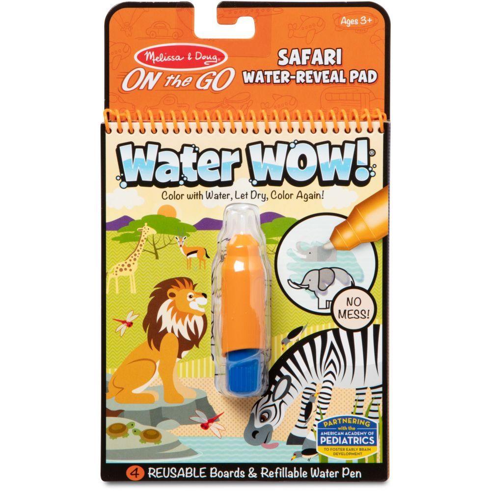 Melissa & Doug On The Go Water Wow Water-Reveal Pad - Safari (4 Scenes)