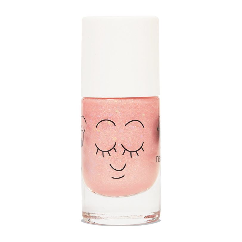 Nailmatic Kids Water Based Nail Polish Peachy Peach Glitter