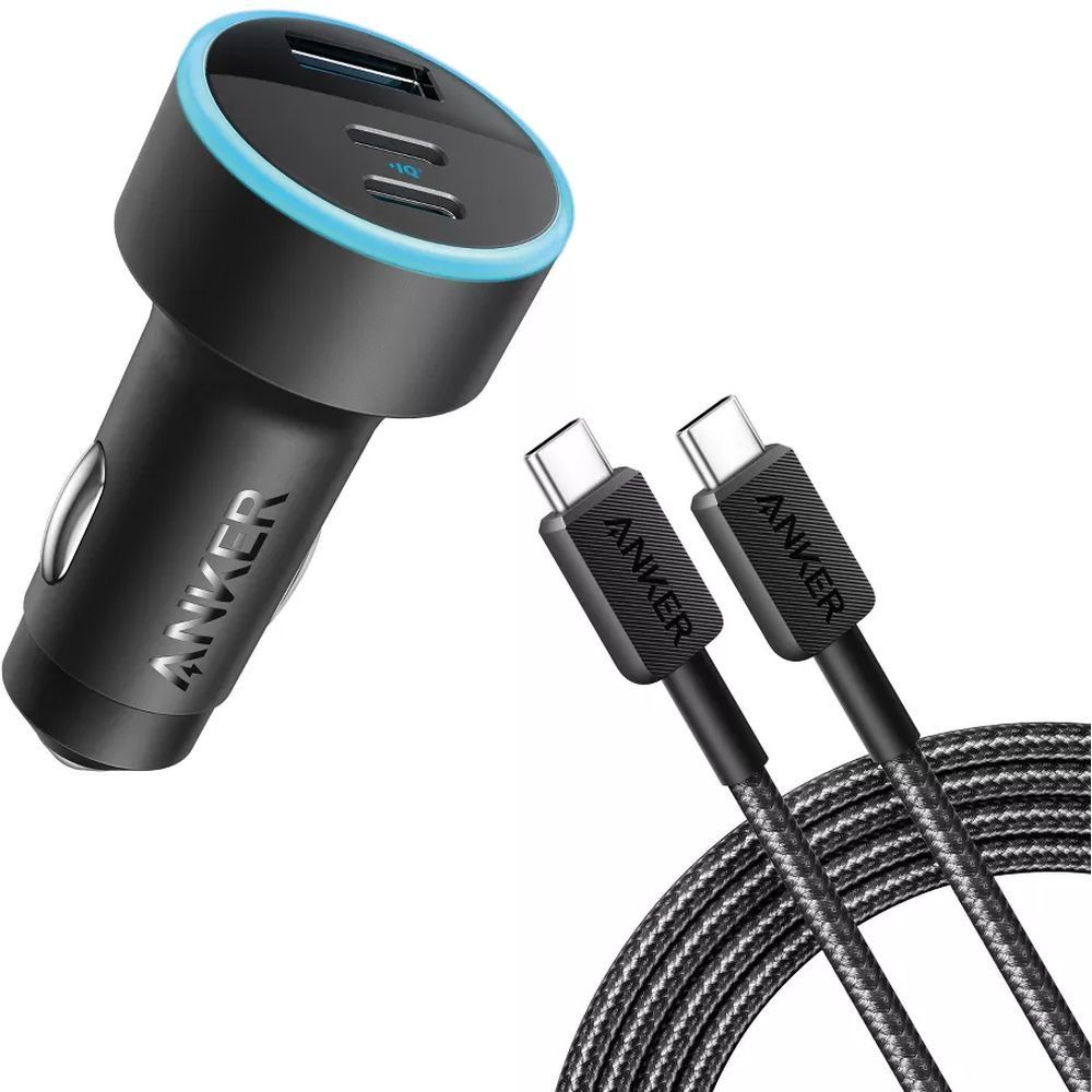 Anker 335 Car Charger 67W with 3Ft USB-C to USB-C Cable