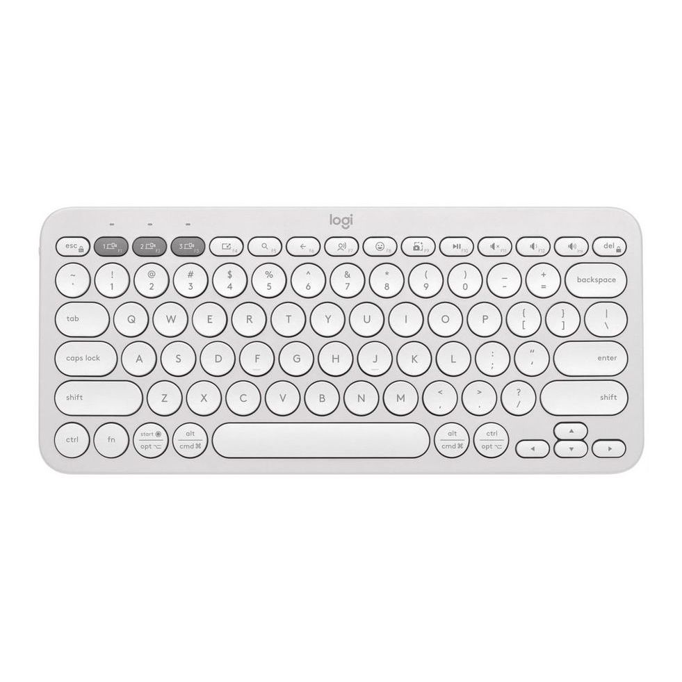 Logitech Pebble Keys 2 K380s Bluetooth keyboard - US - Tonal White